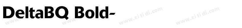 DeltaBQ Bold字体转换